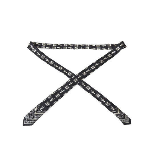 Dolce & Gabbana Black And White Silk Tie