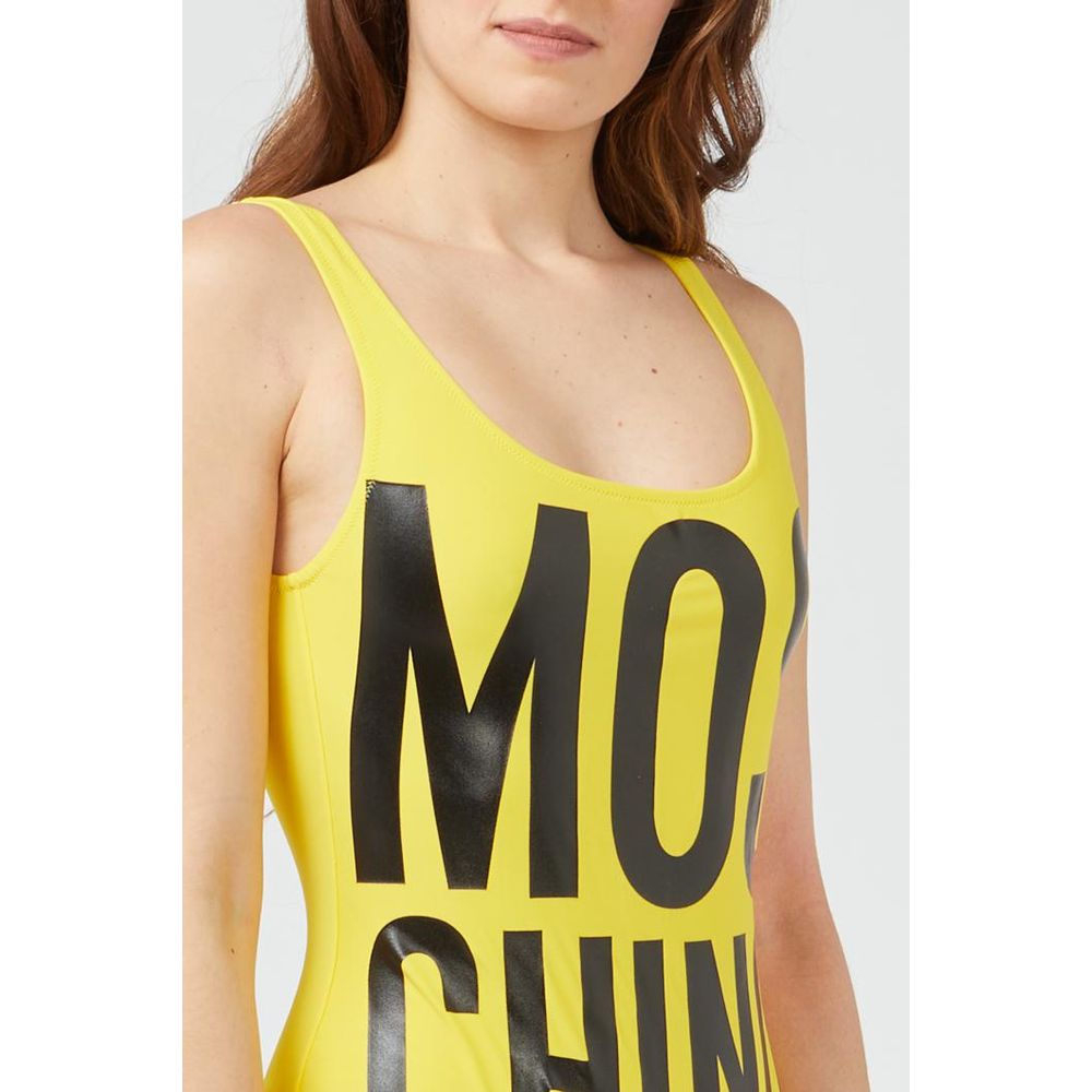 Moschino Bicolor Polyamide One-Piece Swimsuit