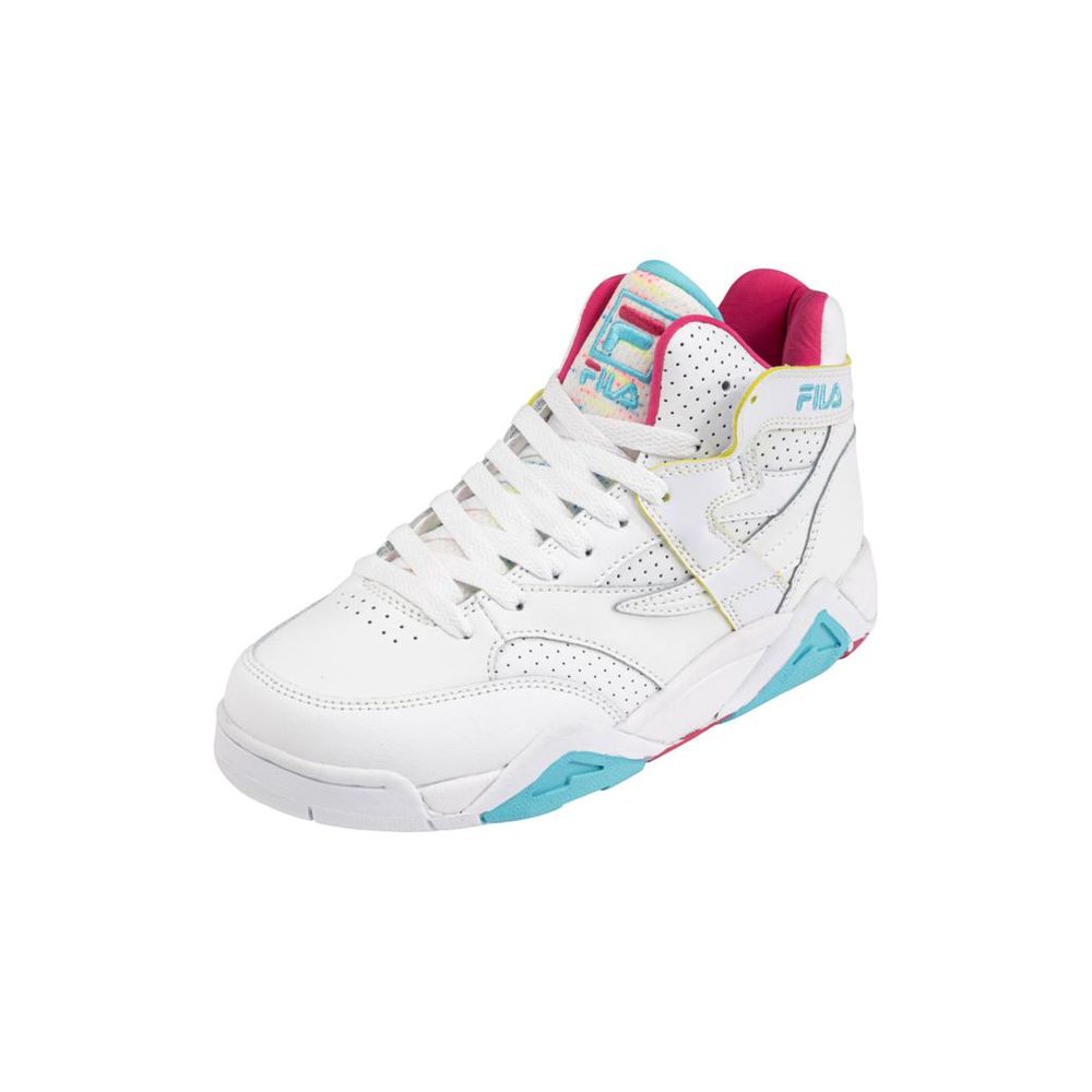 Fila White Leather Athletic Sneakers