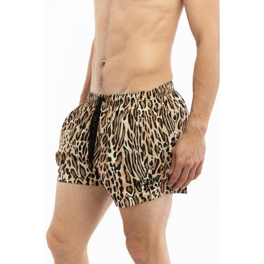 Moschino Multicolor Polyester Swim Shorts