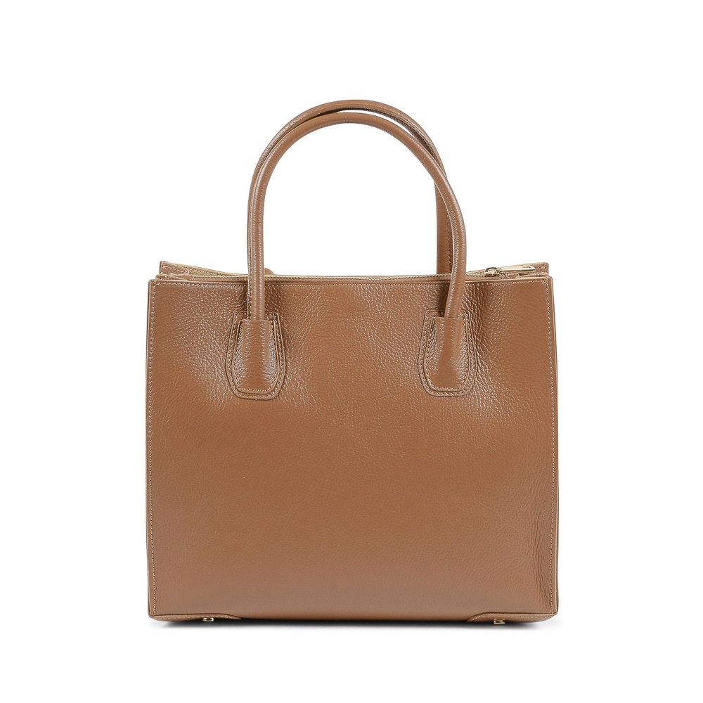 19V69 Italia Brown Leather Tote Bag