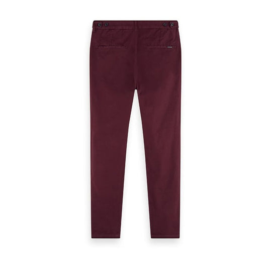 Scotch & Soda Red Cotton Casual Pants