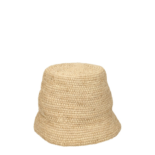 Jacquemus Beige Raffia Bucket Hat