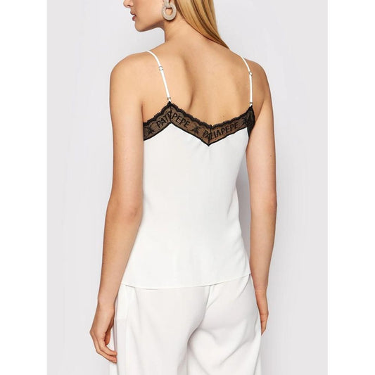 Patrizia Pepe White Viscose Tank Tops