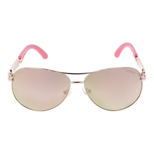 Guess Rose Gold Metal Sunglasses