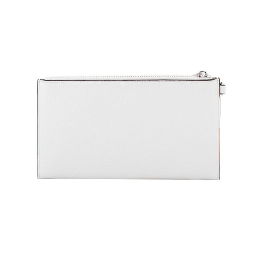 Michael Kors White Leather Clutch Bag