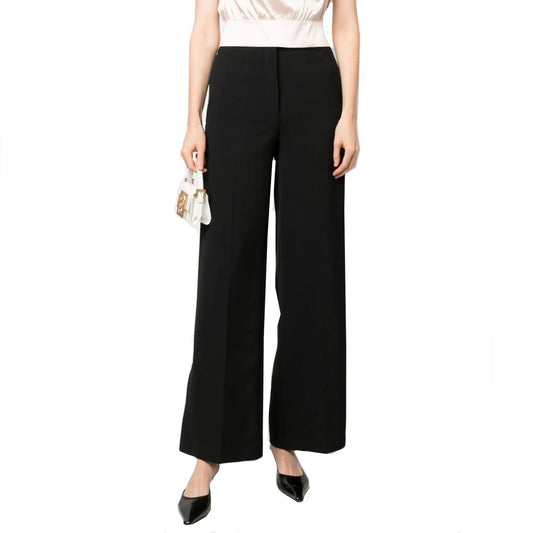 BLANCA VITA Black Elastane Casual Pants