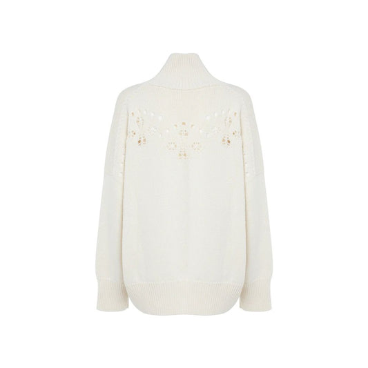 Chloé White Wool Sweatshirt