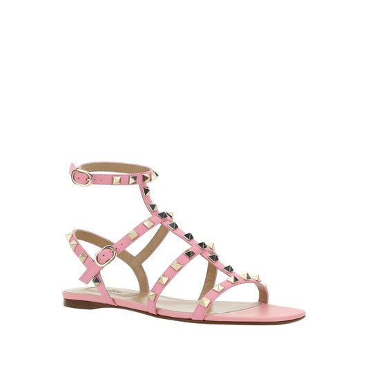 Valentino Garavani Multicolor Calfskin Flat Sandals