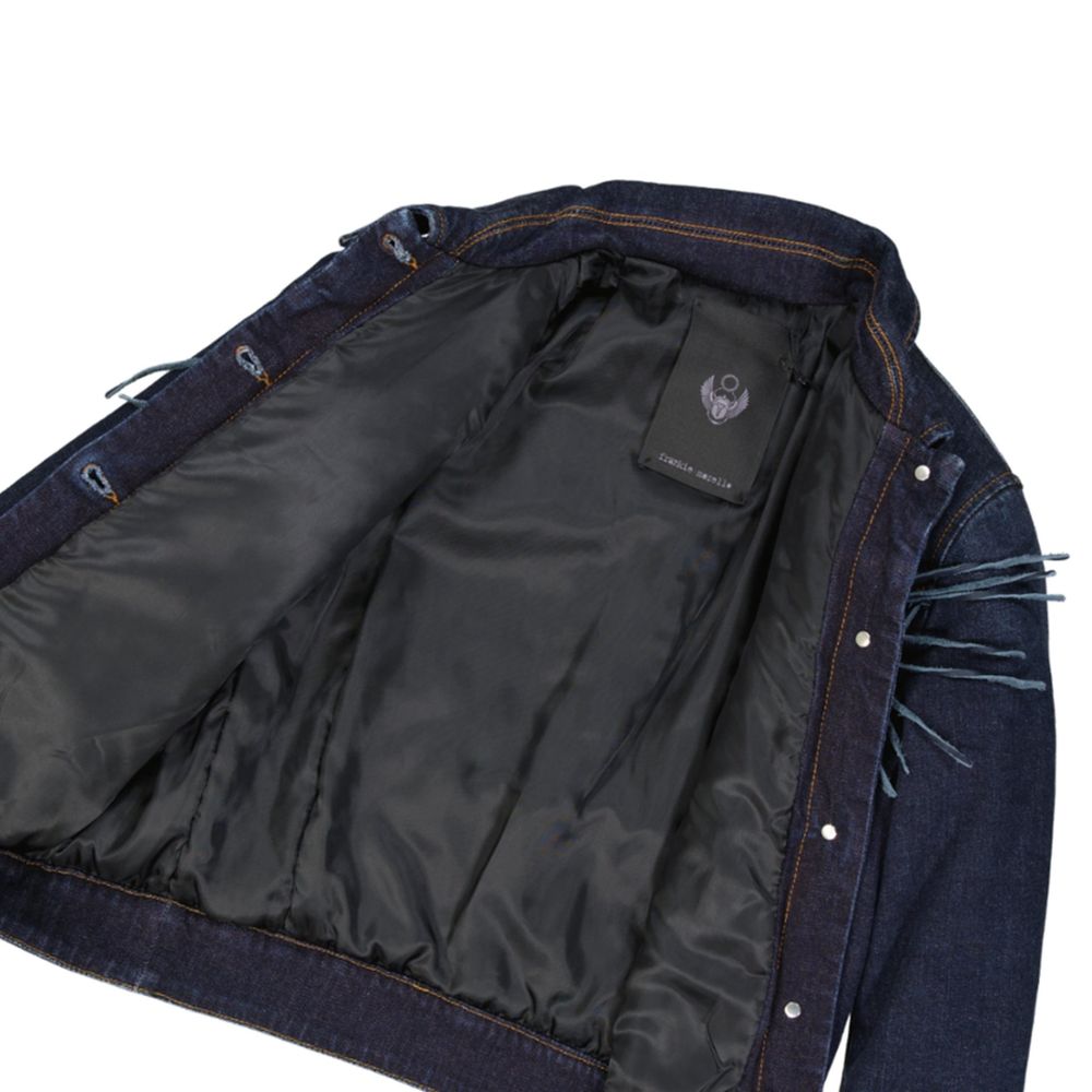 Frankie Morello Blue Cotton Denim Jacket