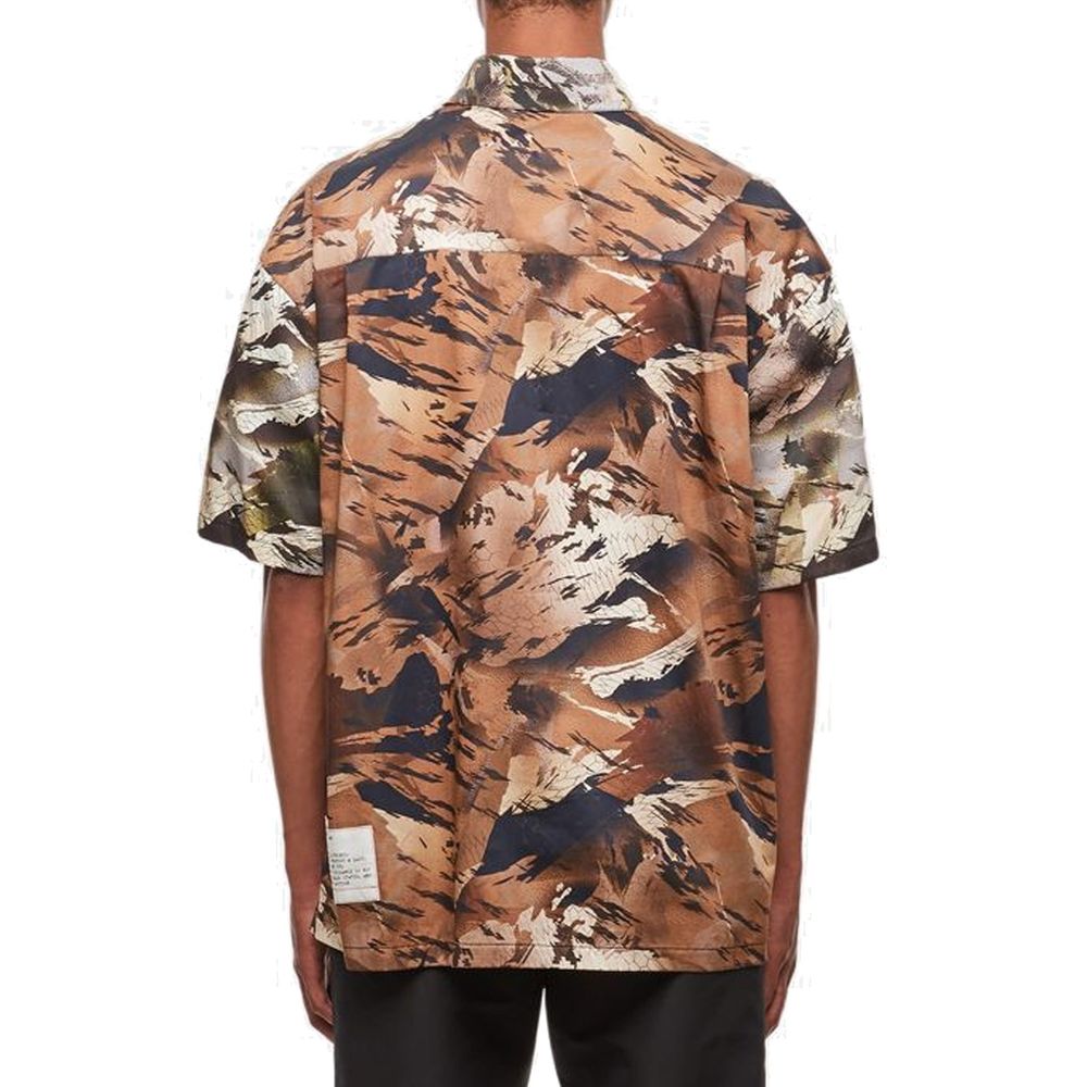 Heron Preston Bicolor Cotton Pattern Shirt