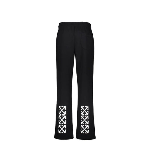Off-White Black Cotton Athletic Pants