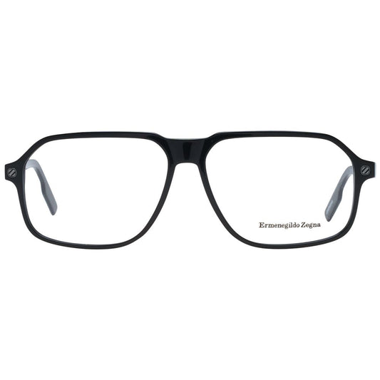 Ermenegildo Zegna Black Plastic Glasses (Frames)