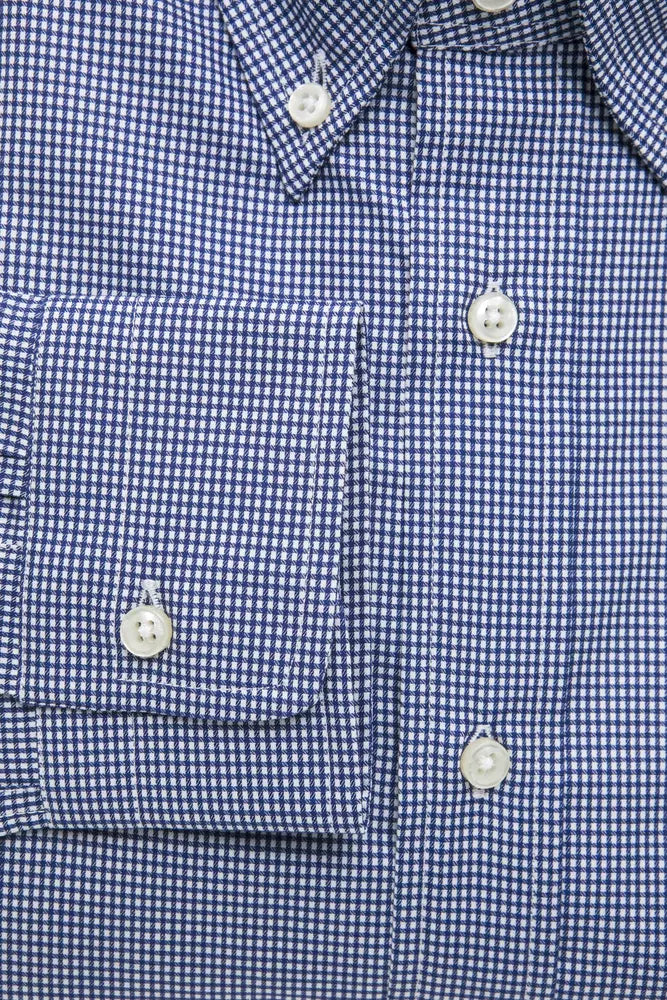 Robert Friedman Blue Cotton Men's Shirt