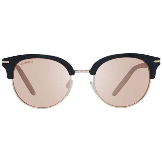 Serengeti Black Acetate & Metal Sunglasses
