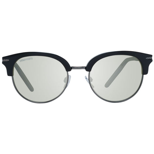 Serengeti Black Acetate & Metal Sunglasses