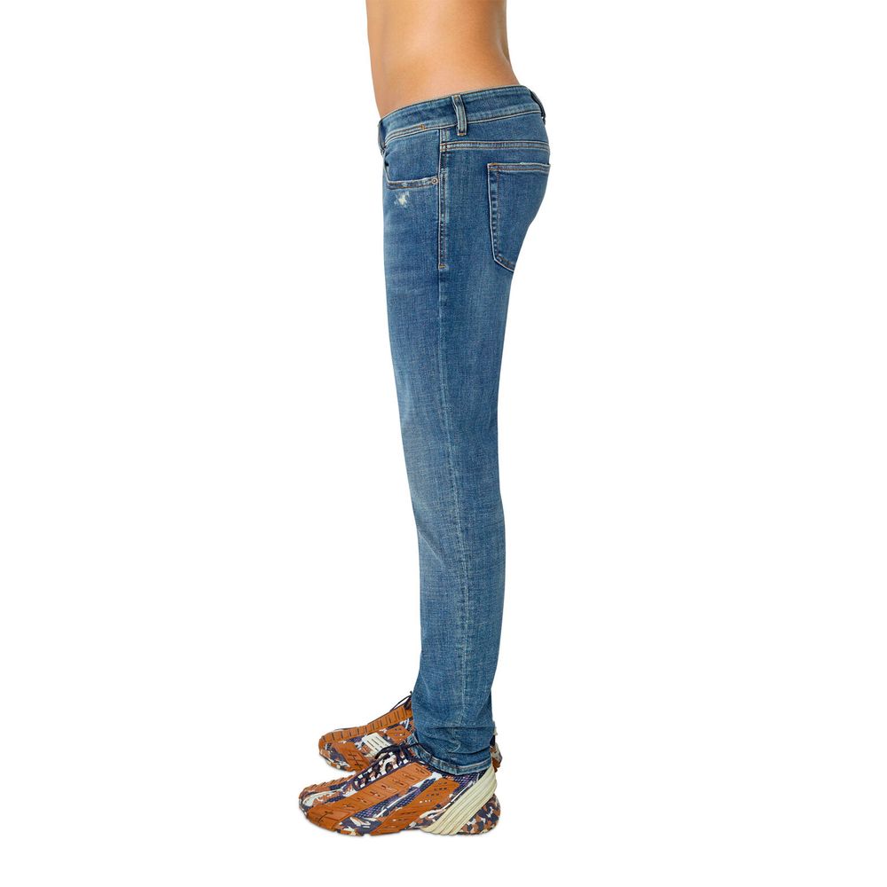 Diesel Blaue Baumwoll-Skinny-Jeans für Männer