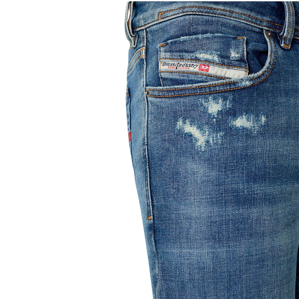 Diesel Blaue Baumwoll-Skinny-Jeans für Männer