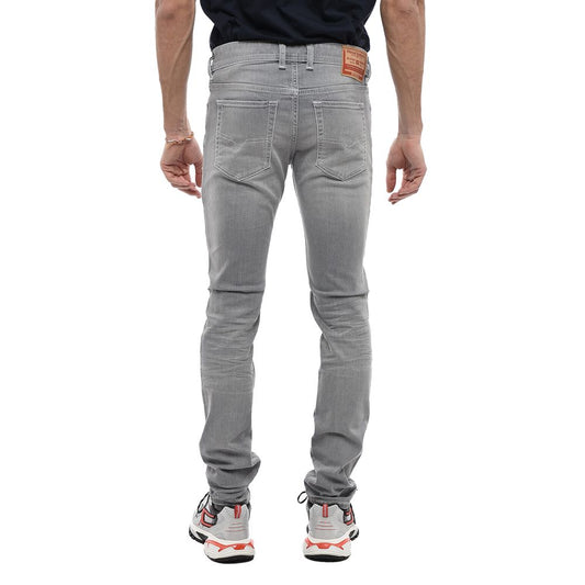 Diesel Graue Baumwoll-Skinny-Jeans für Männer
