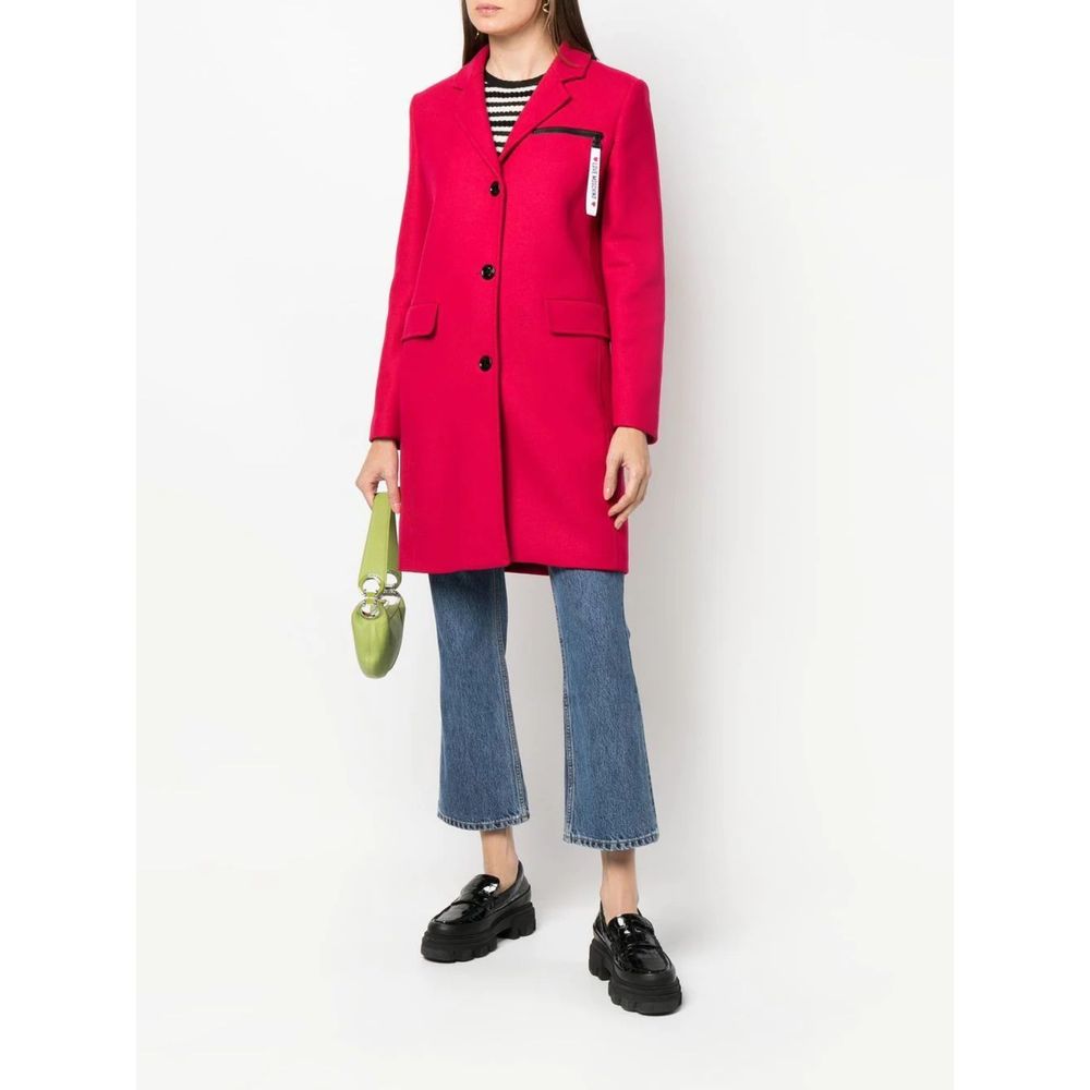 Love Moschino Mantel aus roter Wolle für Frauen