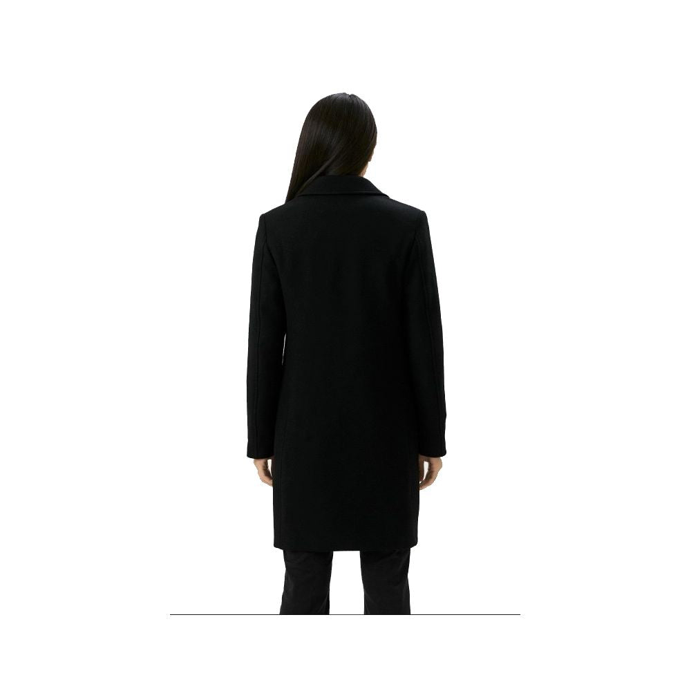 Love Moschino Schwarzer Wollmantel für Frauen