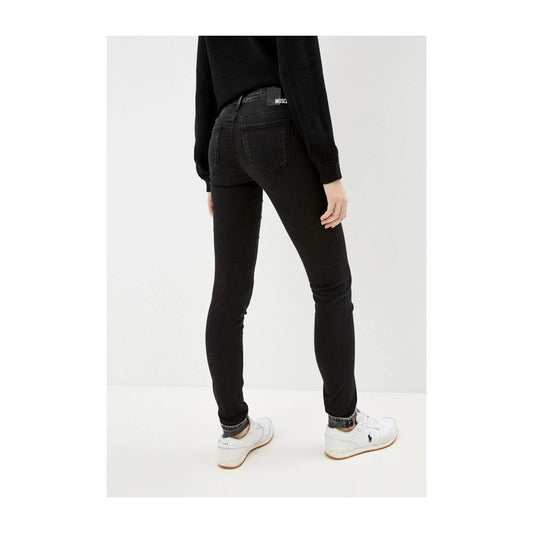 Love Moschino Schwarze Damenjeans aus Baumwolle