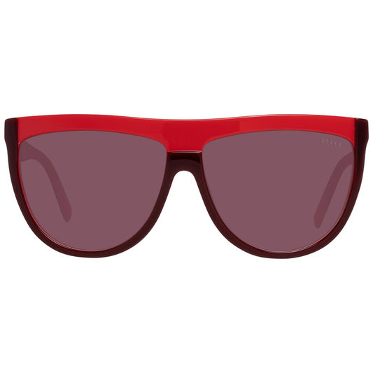 Emilio Pucci Burgundy Plastic Sunglasses