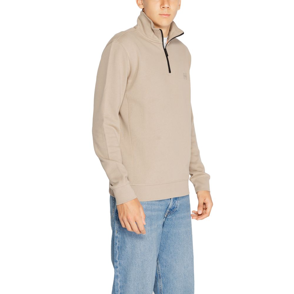 Hugo Boss Braunes Baumwoll-Sweatshirt