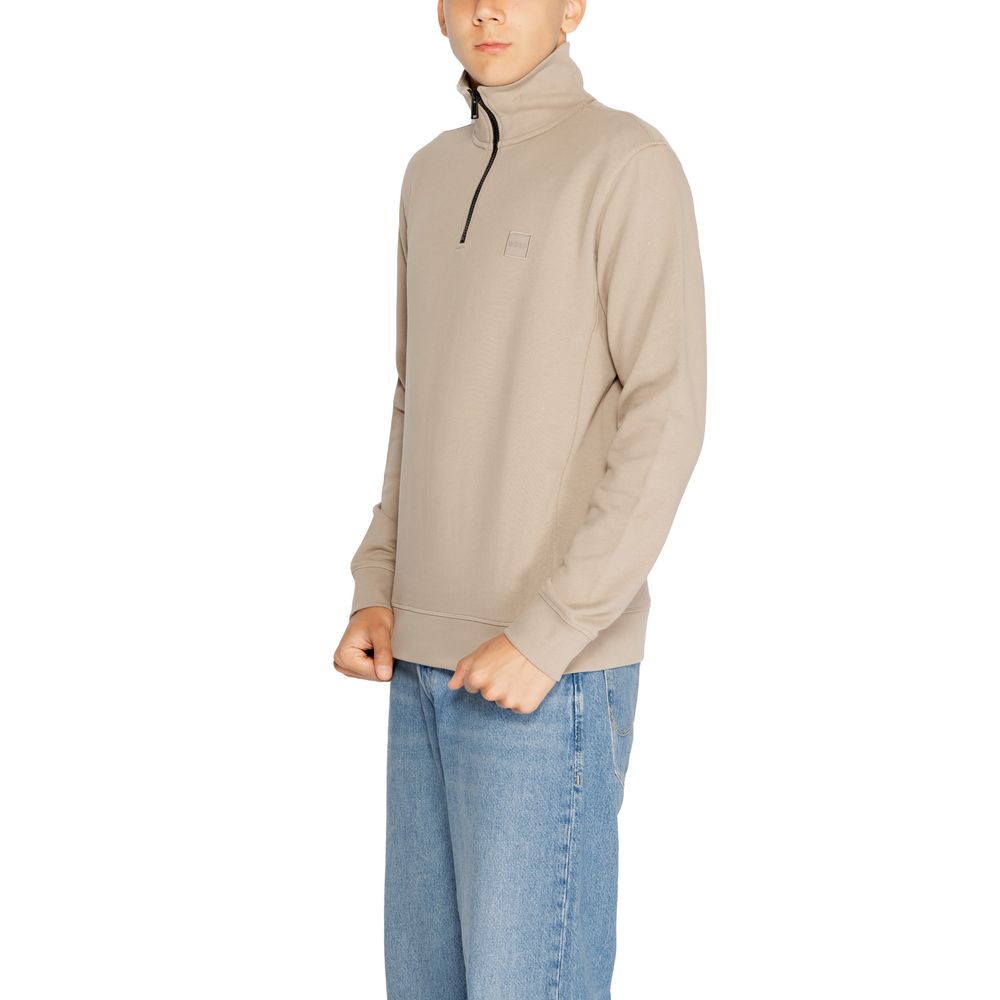 Hugo Boss Braunes Baumwoll-Sweatshirt