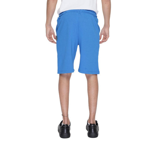 Icon Blue Cotton Bermuda Shorts