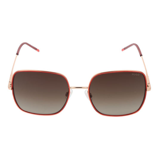Hugo Boss Rote Metall-Sonnenbrille
