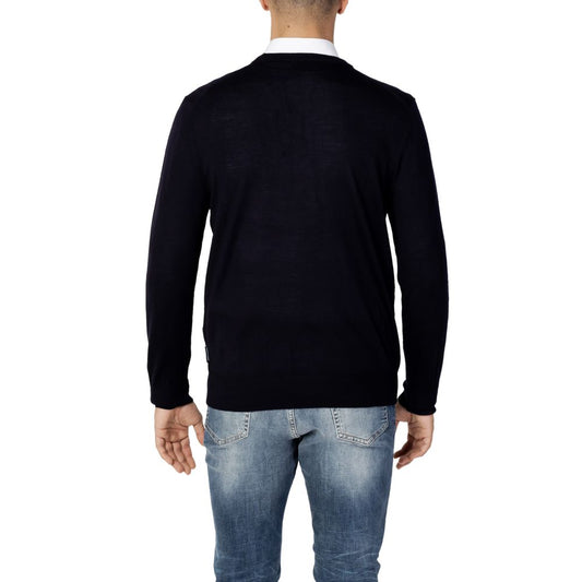 Armani Exchange Blue Wool Sweatshirt