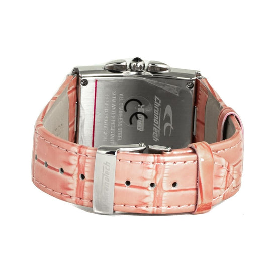 Chronotech Multicolor Leather Dress Watch