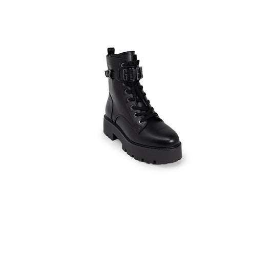 Guess Black Polyethylene Lace-Up Boots
