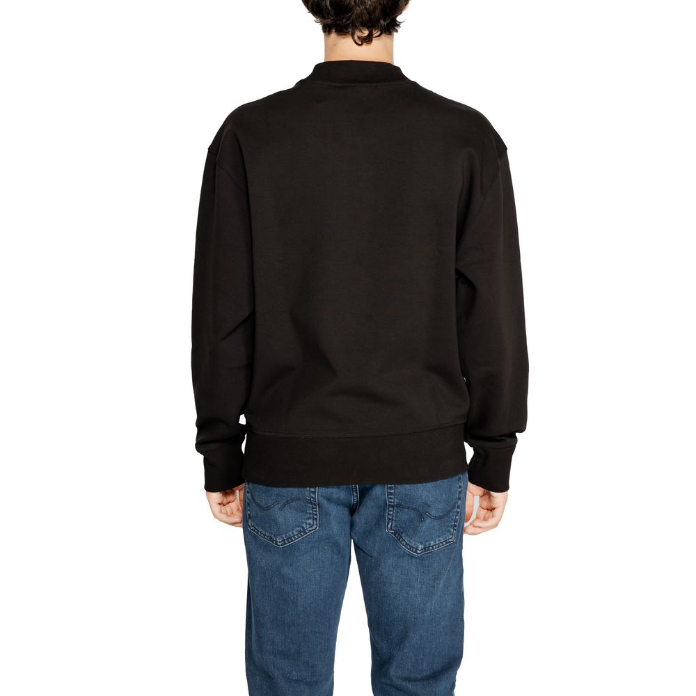 Calvin Klein Jeans Schwarzes Sweatshirt aus recycelter Baumwolle