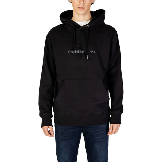 Calvin Klein Jeans Schwarzer Baumwoll-Hoodie