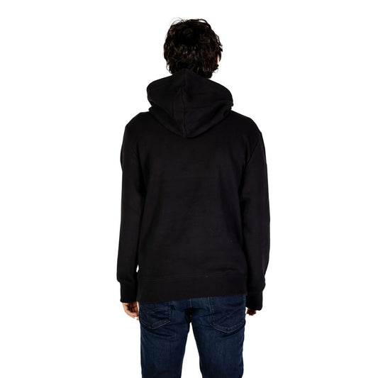 Calvin Klein Jeans Schwarzer Baumwoll-Hoodie