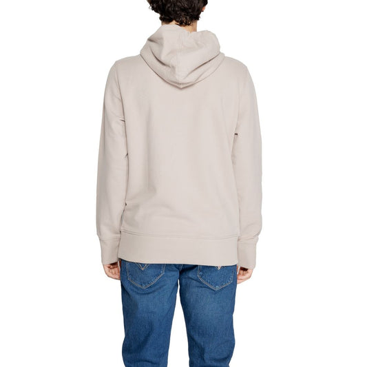 Calvin Klein Jeans Beiger Hoodie aus recyceltem Baumwoll-Mix