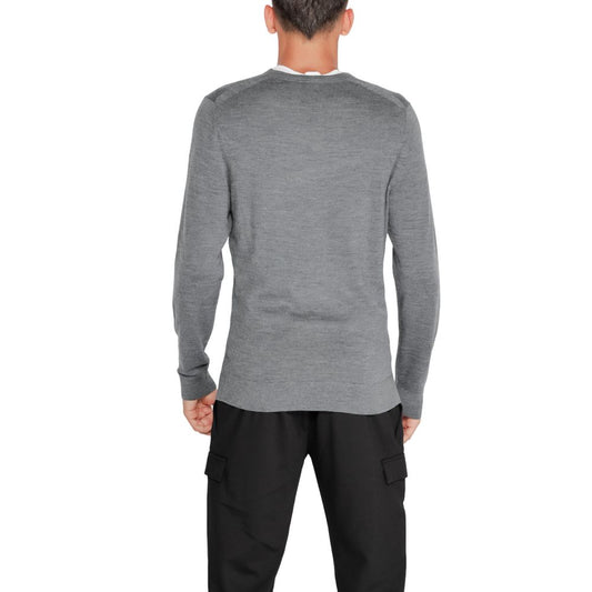Calvin Klein Gray Recycled Wool Sweatshirt
