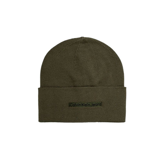 Calvin Klein Jeans Grüne Baumwollkappe (Baseball-Cap)