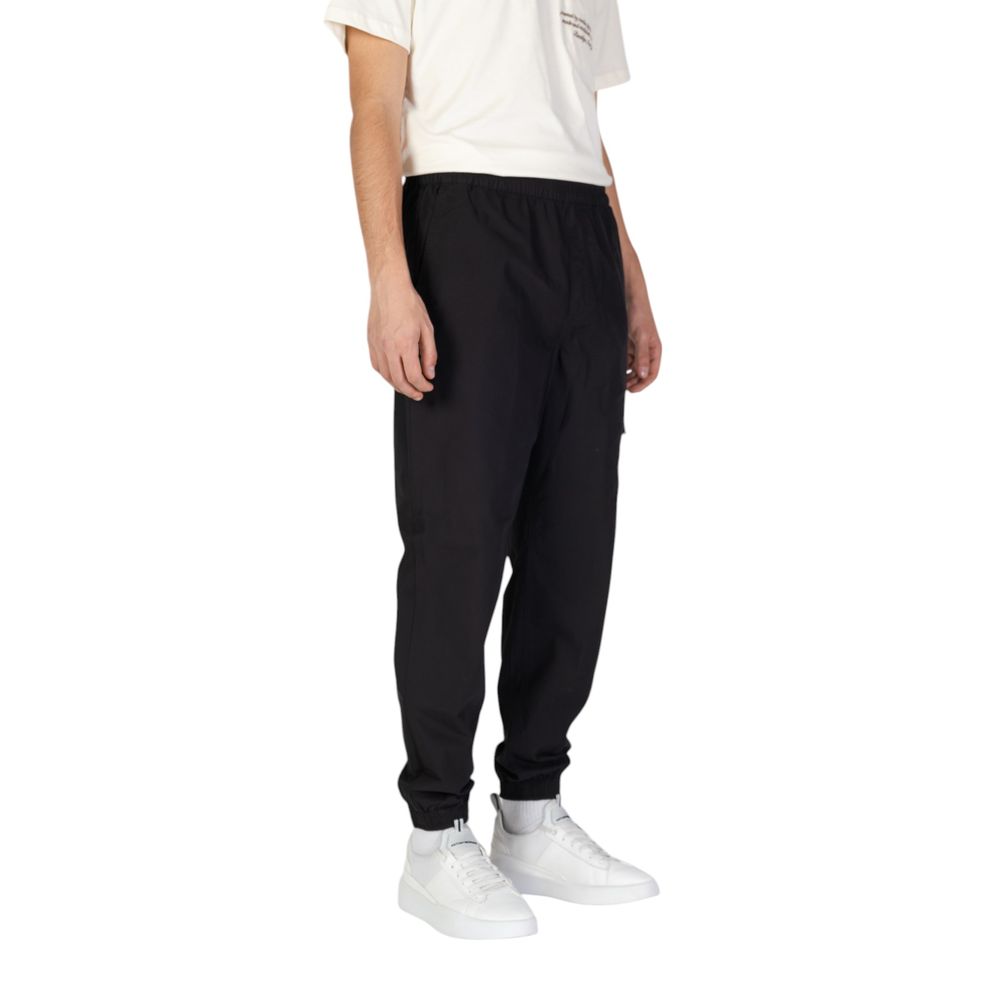 Calvin Klein Jeans Schwarze Baumwoll-Jogger Workout-Hose