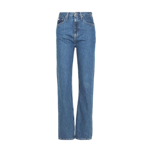 Calvin Klein Jeans Hellblaue Baumwoll-Jeans mit lockerer Passform
