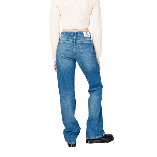 Calvin Klein Jeans Blaue Baumwoll-Mom-Jeans