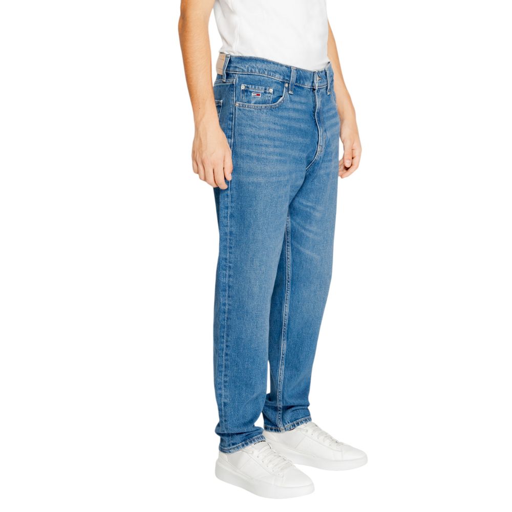 Tommy Hilfiger Jeans Blaue Jeans aus recyceltem Baumwoll-Mix mit schmaler Passform