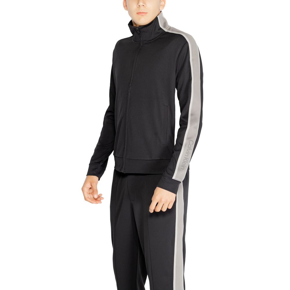 Calvin Klein Sport Schwarzes Sweatshirt aus recyceltem Polyester