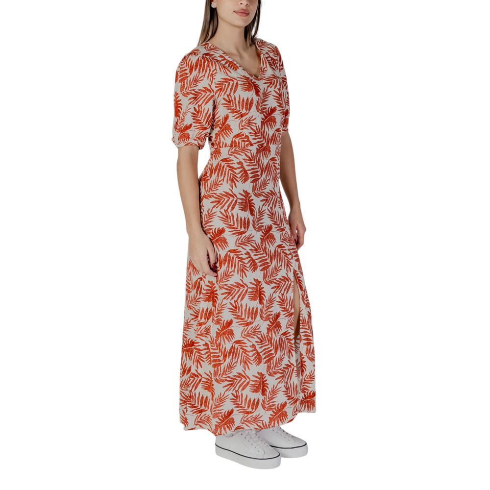 B.Young Red Viscose Long Dress