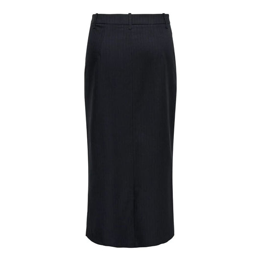 Jacqueline De Yong Gray Polyester Long Skirt
