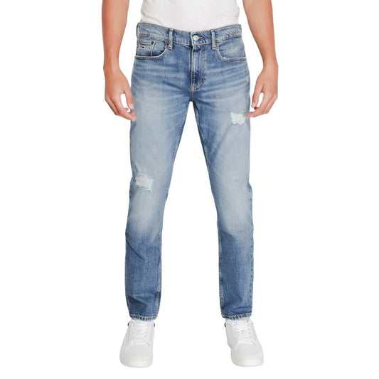 Tommy Hilfiger Jeans Schmale Jeans aus blauem Baumwoll-Mix