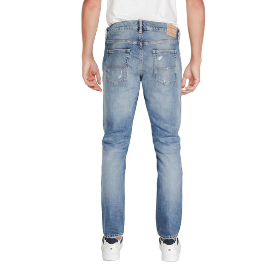 Tommy Hilfiger Jeans Schmale Jeans aus blauem Baumwoll-Mix