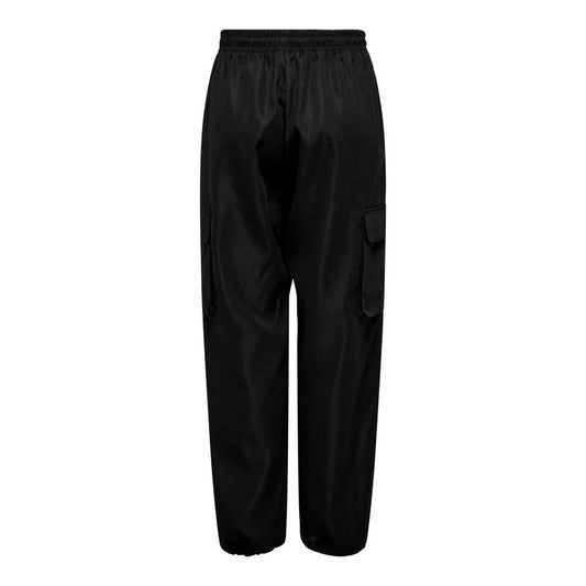 Only Black Cotton Cargo Pants